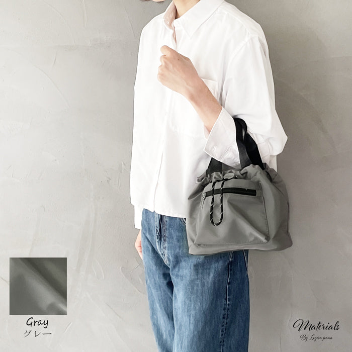 巾着バッグ ショルダー レディース 小さめ ショルダーバッグ ナイロン 2way ドローストリングスバッグ 斜めがけバッグ 巾着ショルダーバッグ ワンショルダー レディース