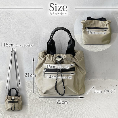 巾着バッグ ショルダー レディース 小さめ ショルダーバッグ ナイロン 2way ドローストリングスバッグ 斜めがけバッグ 巾着ショルダーバッグ ワンショルダー レディース